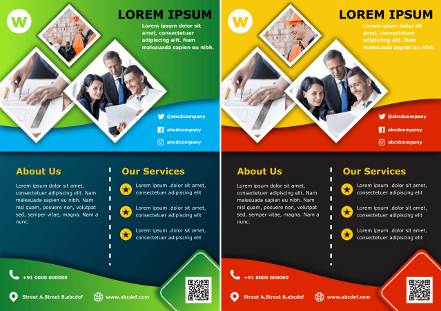 Corporate flyer design template