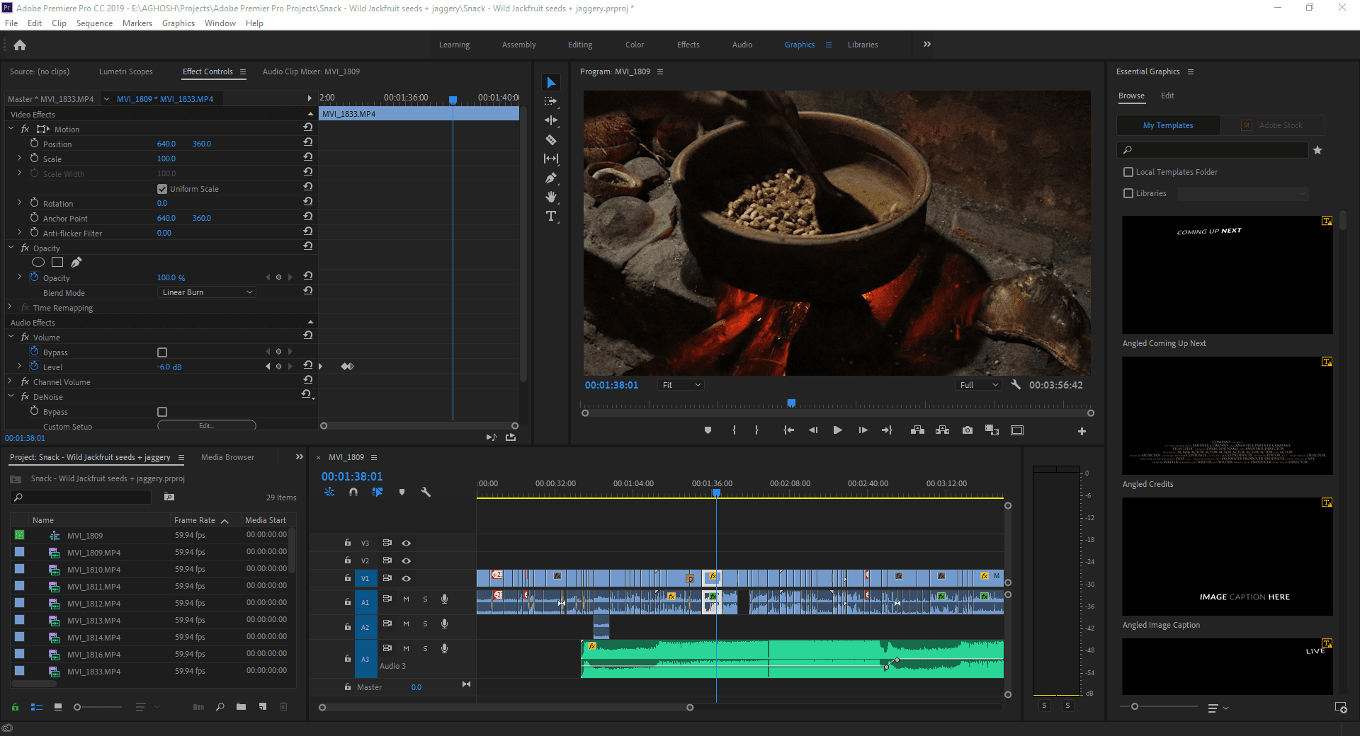 Premiere Pro Timeline - Jackfruit Seeds