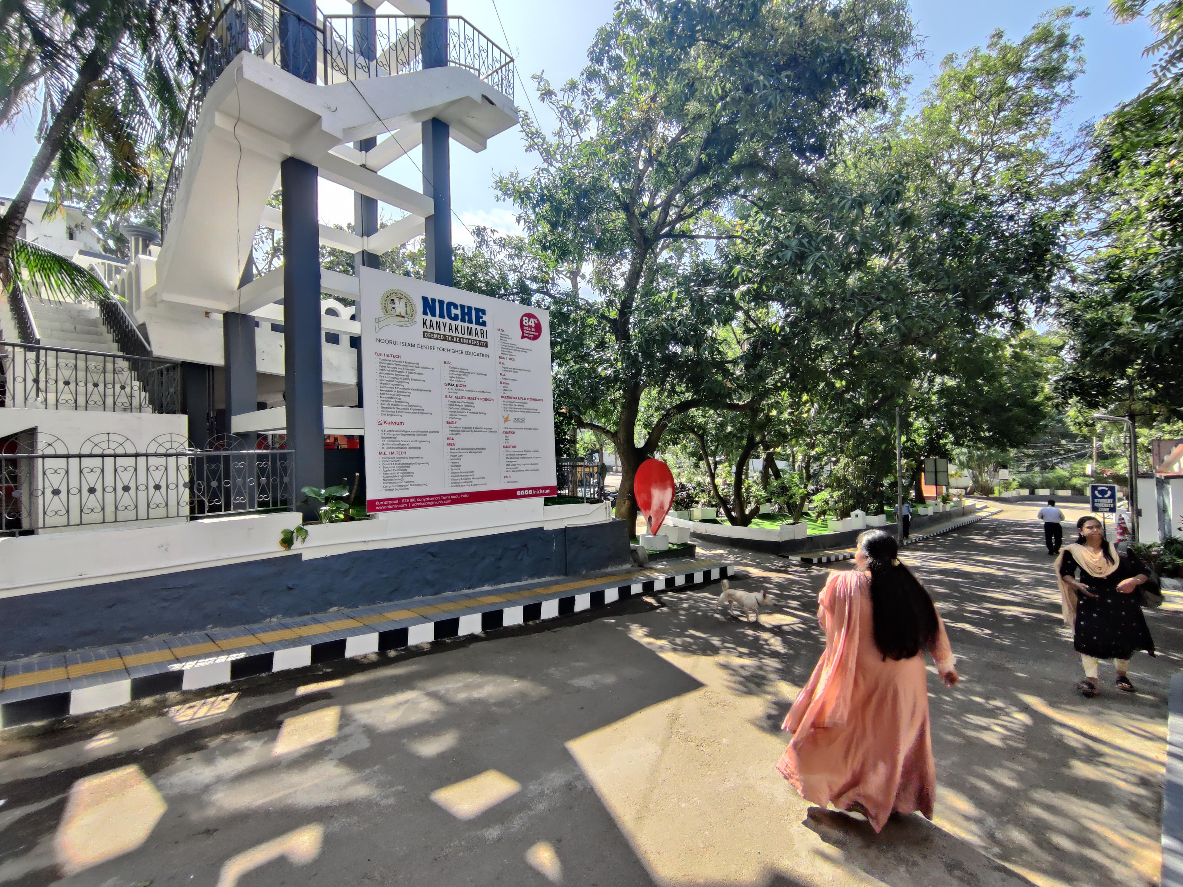 Exploring the campus