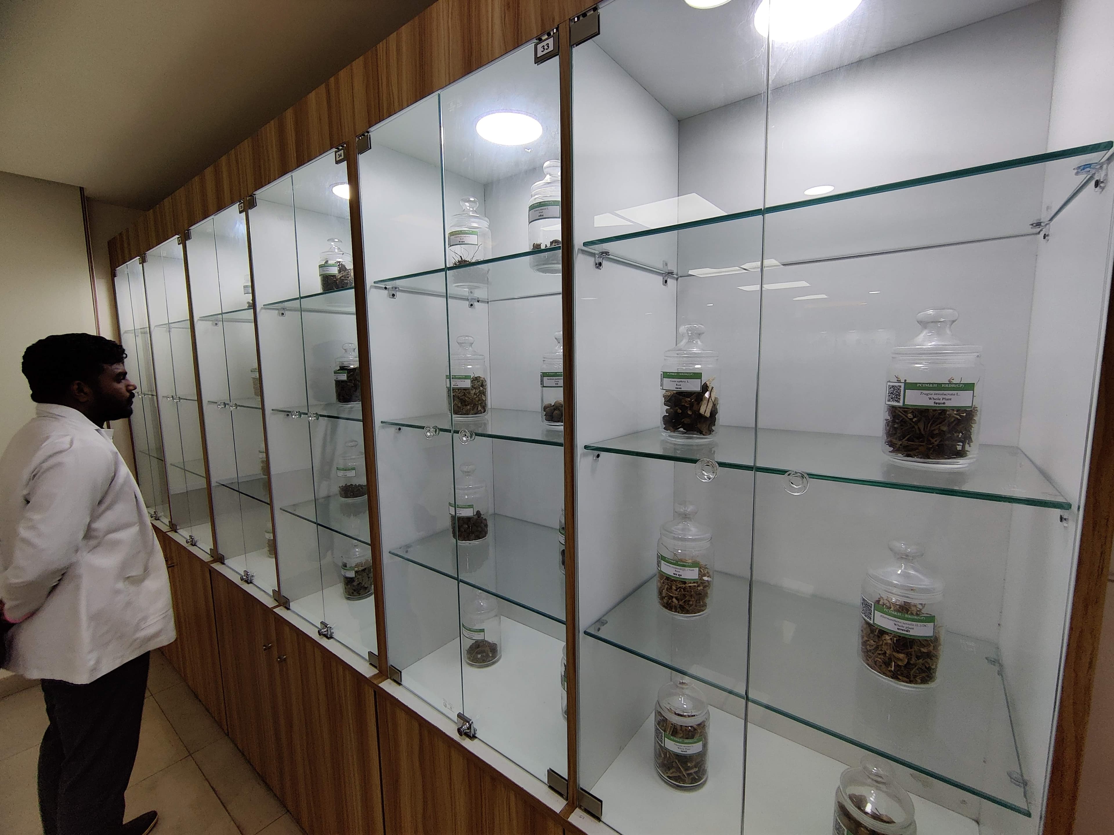 Displays with barcodes