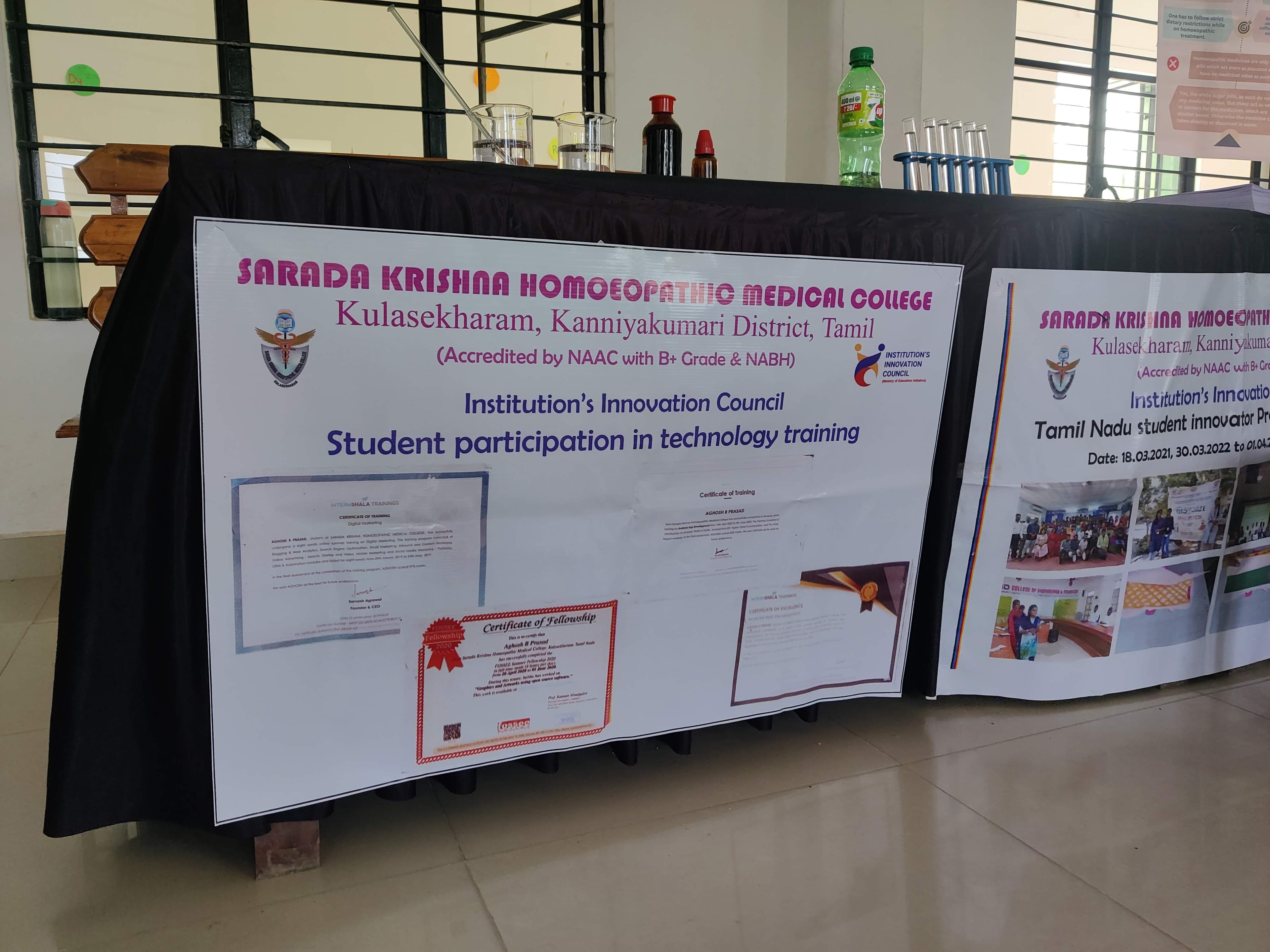 SKHMC Stall featuring my work