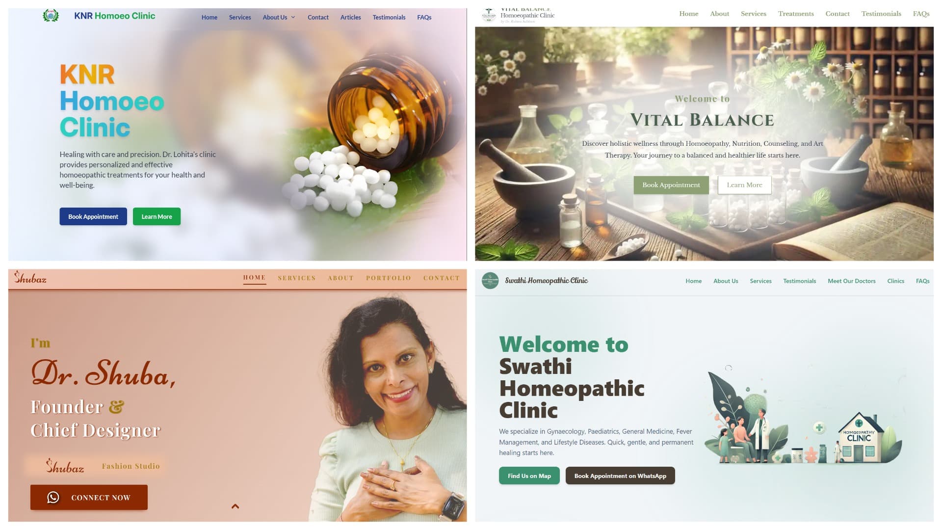 Homoeopathic Clinic Websites main visual